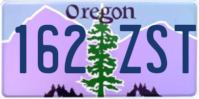 OR license plate 162ZST