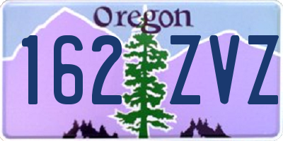 OR license plate 162ZVZ