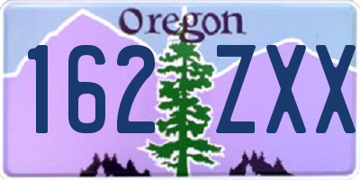 OR license plate 162ZXX