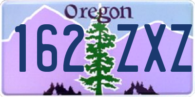 OR license plate 162ZXZ