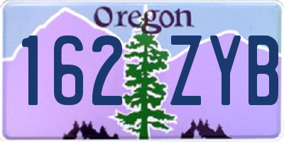 OR license plate 162ZYB
