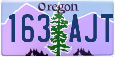 OR license plate 163AJT