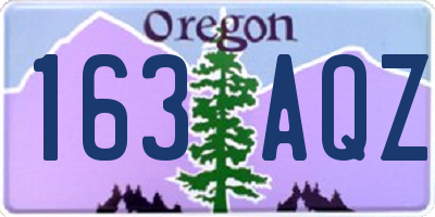 OR license plate 163AQZ