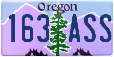 OR license plate 163ASS