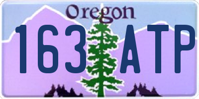 OR license plate 163ATP
