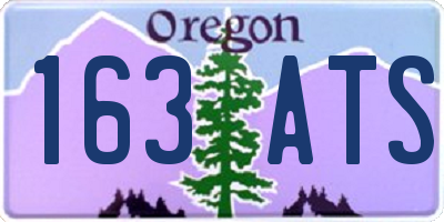 OR license plate 163ATS