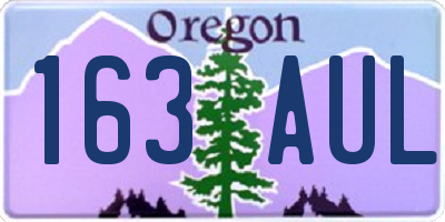 OR license plate 163AUL
