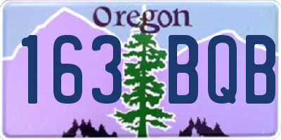 OR license plate 163BQB