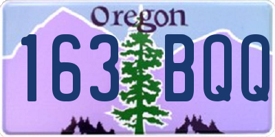 OR license plate 163BQQ