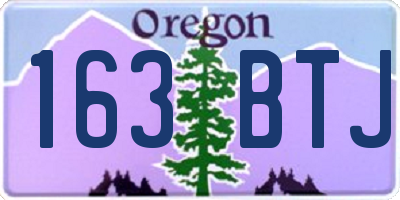 OR license plate 163BTJ