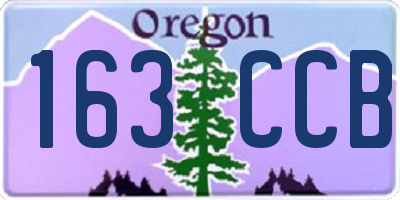 OR license plate 163CCB