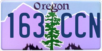 OR license plate 163CCN