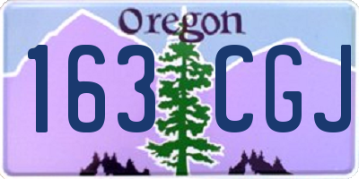 OR license plate 163CGJ