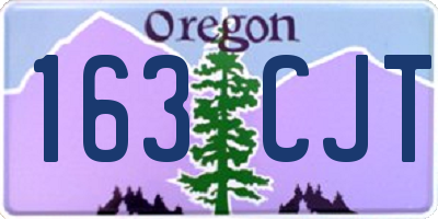 OR license plate 163CJT