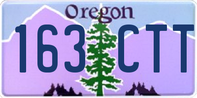 OR license plate 163CTT