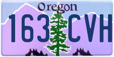 OR license plate 163CVH
