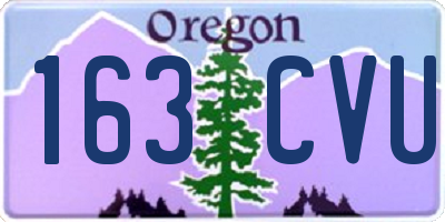 OR license plate 163CVU