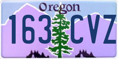 OR license plate 163CVZ