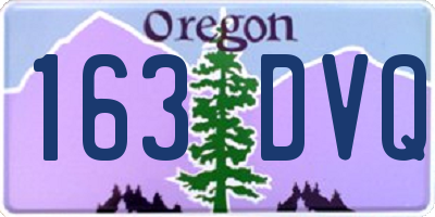 OR license plate 163DVQ