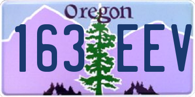 OR license plate 163EEV