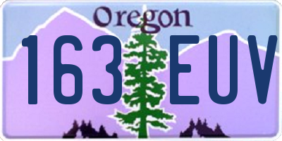 OR license plate 163EUV