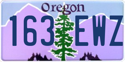 OR license plate 163EWZ