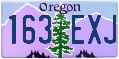 OR license plate 163EXJ
