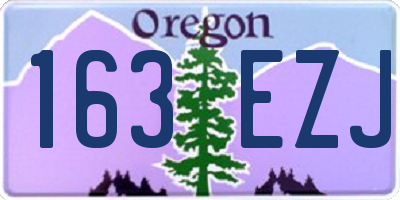 OR license plate 163EZJ