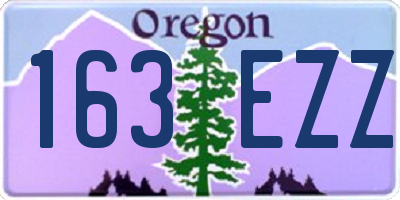 OR license plate 163EZZ