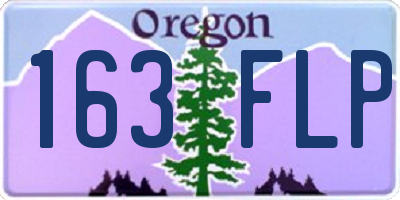 OR license plate 163FLP