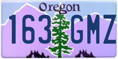OR license plate 163GMZ