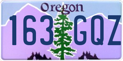 OR license plate 163GQZ