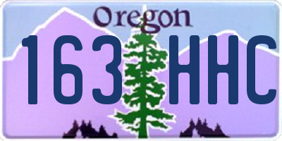 OR license plate 163HHC