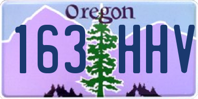 OR license plate 163HHV