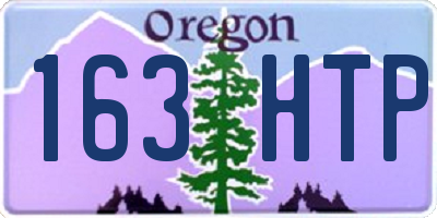 OR license plate 163HTP
