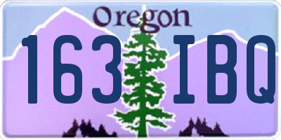 OR license plate 163IBQ