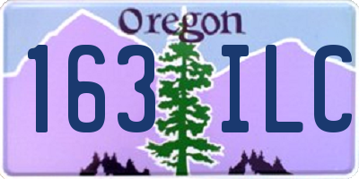 OR license plate 163ILC