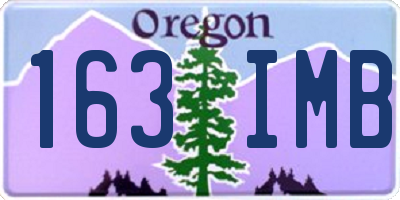 OR license plate 163IMB