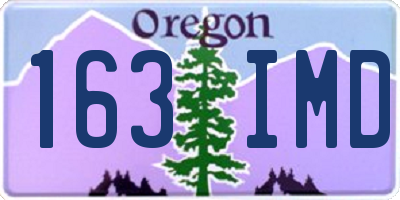 OR license plate 163IMD