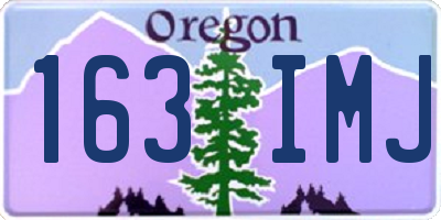 OR license plate 163IMJ