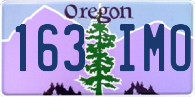 OR license plate 163IMO
