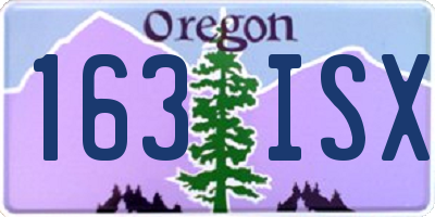 OR license plate 163ISX
