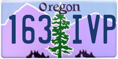OR license plate 163IVP