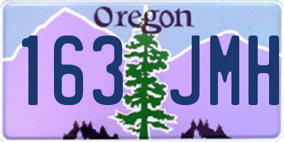 OR license plate 163JMH