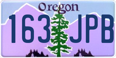 OR license plate 163JPB