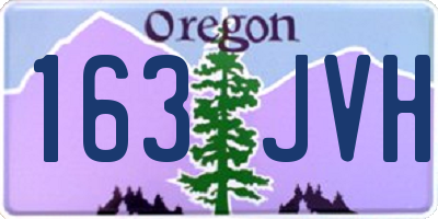 OR license plate 163JVH