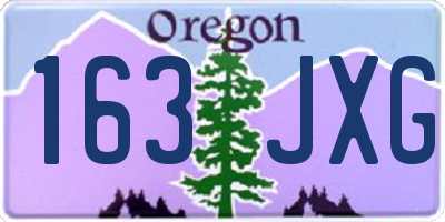 OR license plate 163JXG