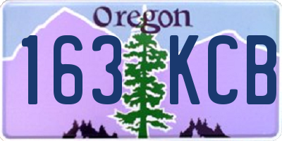 OR license plate 163KCB