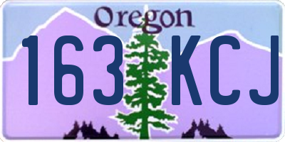 OR license plate 163KCJ