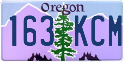 OR license plate 163KCM
